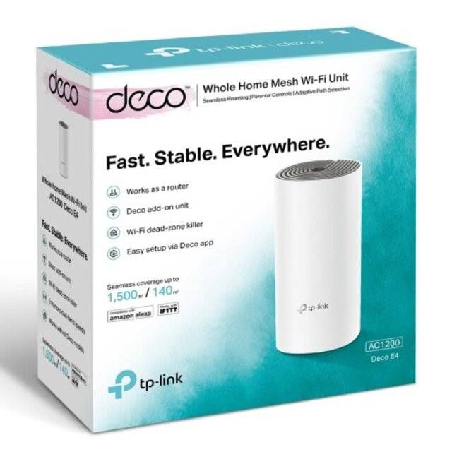 TP-Link Deco E4 AC1200 Mesh Wi-Fi System (1-Pack) - Byte Store