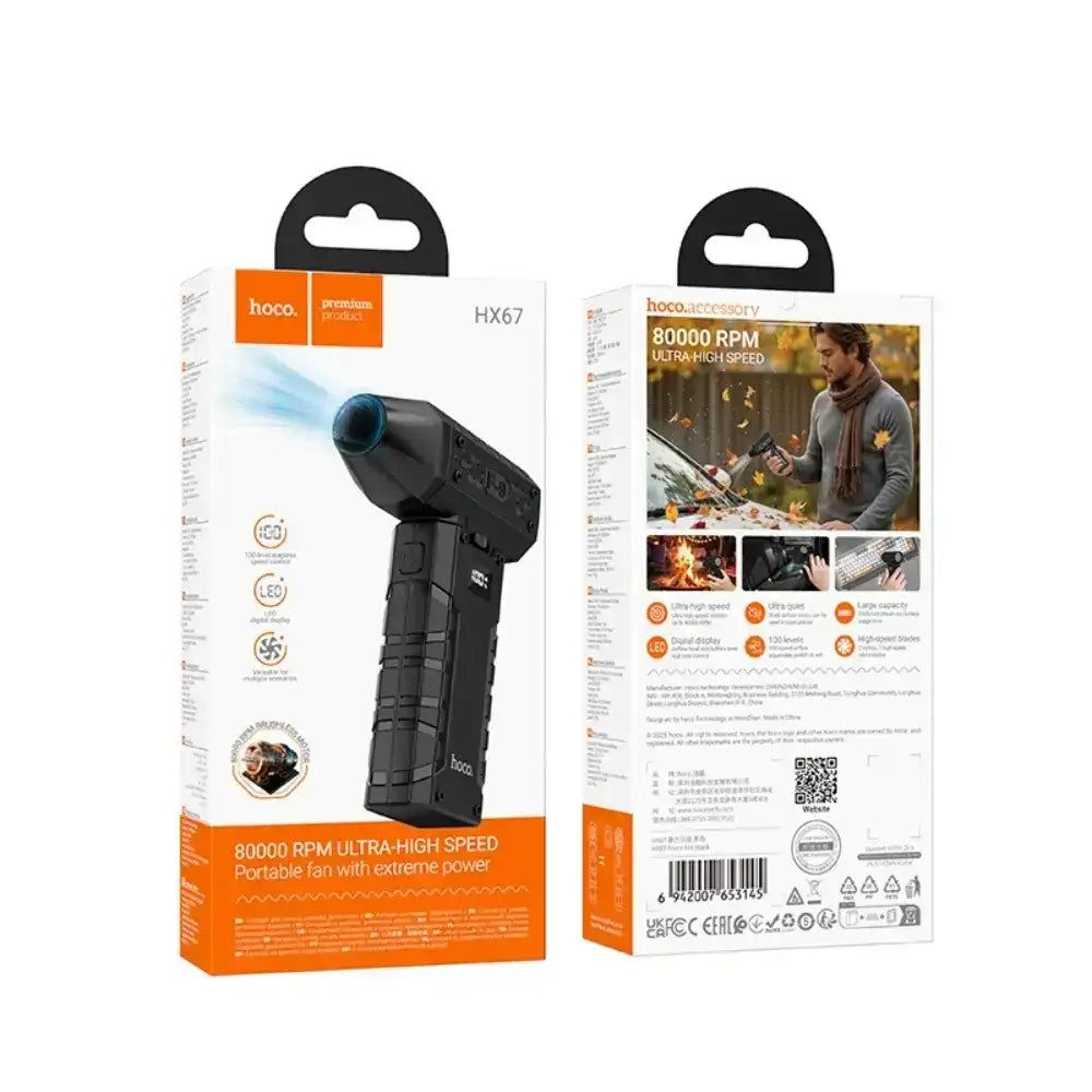 Hoco HX67 Force Portable Air Blower & Fan - Byte Store