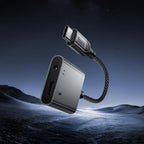 Hoco UPA34 2-in-1 USB-C to USB-C & 3.5mm Audio Converter - Byte Store