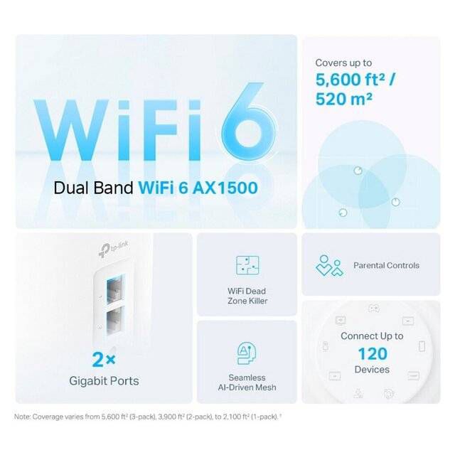 TP-Link Deco X10 AX1500 Wi-Fi 6 Mesh System (3-Pack) - Byte Store