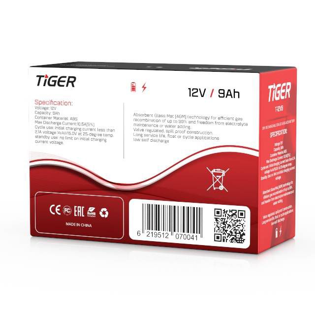Tiger UPS Battery 12V 9Ah - Byte Store