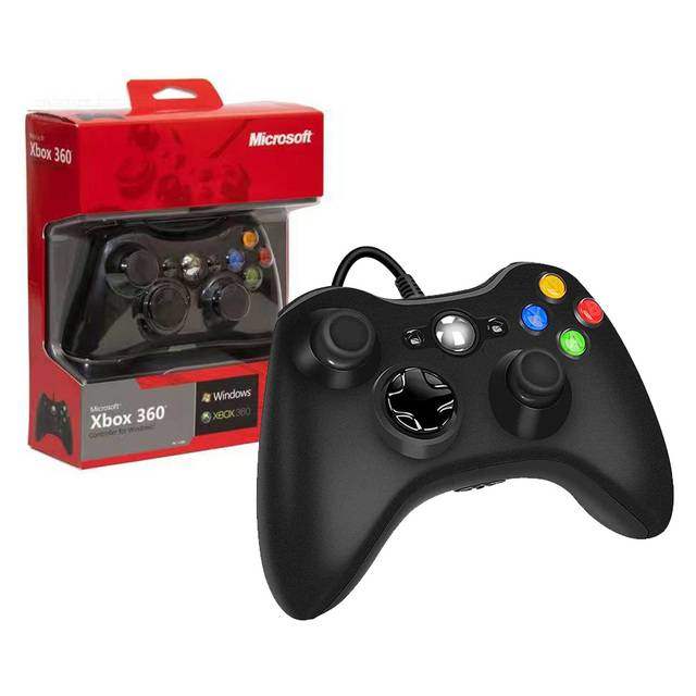 Xbox 360 Wired Controller (Black) - Byte Store