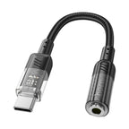 Hoco LS37 USB-C to 3.5mm Digital Audio Converter 15cm - Byte Store