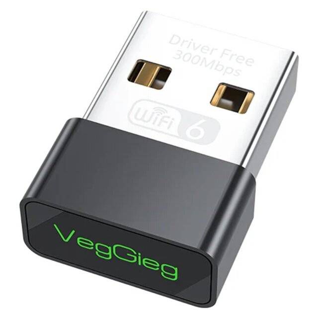 VegGieg V-K300M AX300 Wi-Fi 6 Nano USB Adapter - Byte Store