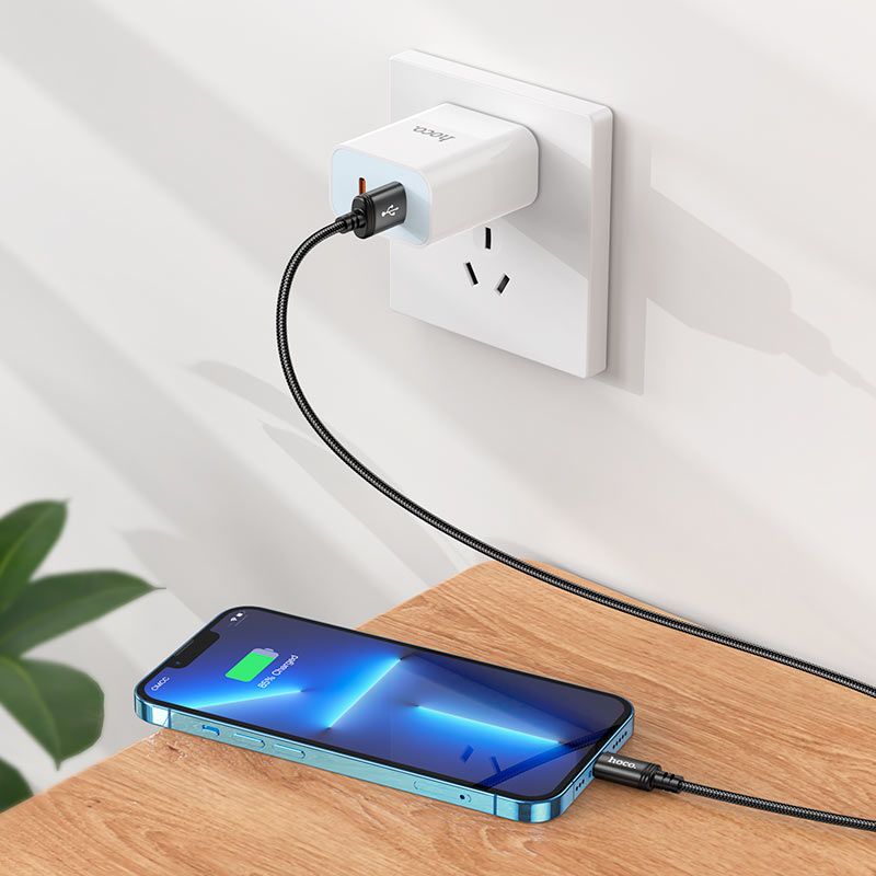 Hoco X89 USB-A to Lightning Cable 1m - Byte Store