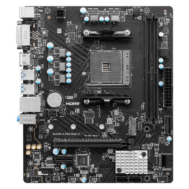 MSI B450M-A PRO MAX II AM4 Motherboard - Byte Store