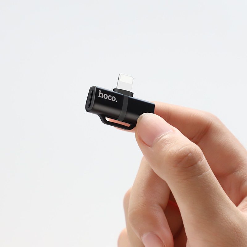 Hoco LS20 Lightning Charging & Audio Adapter - Byte Store