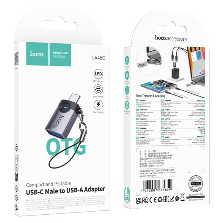 Hoco UA46C USB-C to USB-A 3.0 OTG Adapter - Byte Store