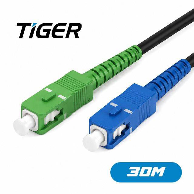 Tiger 30m SC/APC to SC/UPC Fiber Optic Cable - Byte Store