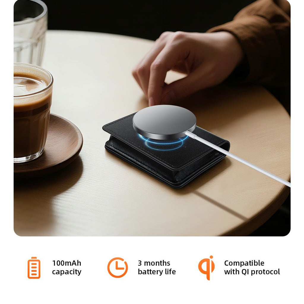 Hoco E91F Smart Wallet with Apple Find My & Wireless Charging - Byte Store