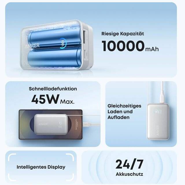 Anker Nano 10000mAh 45W Power Bank - Byte Store