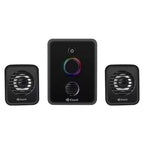 Kisonli U-3000 3-Piece USB Multimedia Speaker with LED - Byte Store