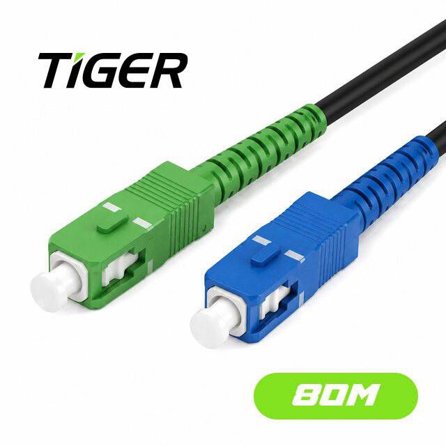 Tiger 80m SC/APC to SC/UPC Fiber Optic Cable - Byte Store