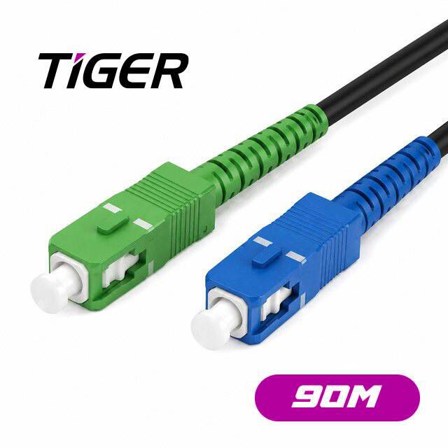 Tiger 90m SC/APC to SC/UPC Fiber Optic Cable - Byte Store