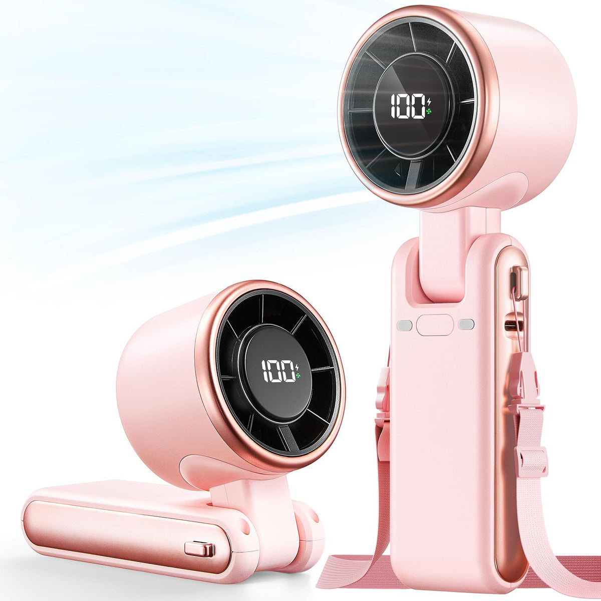XO MF102 4000mAh Handheld Fan (Pink) - Byte Store