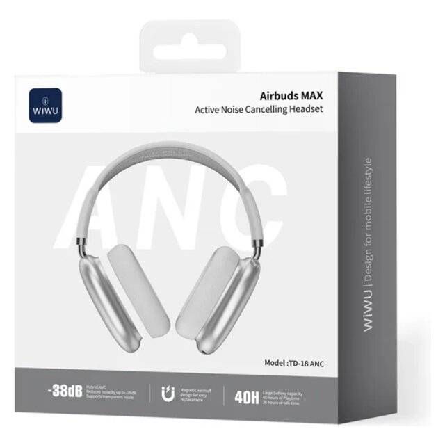 Wiwu TD-18 ANC Bluetooth Over-Ear Headset - Byte Store