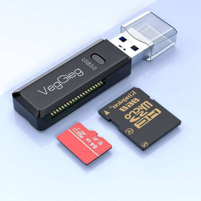 VegGieg V-C304 USB 3.0 SD/TF Card Reader - Byte Store