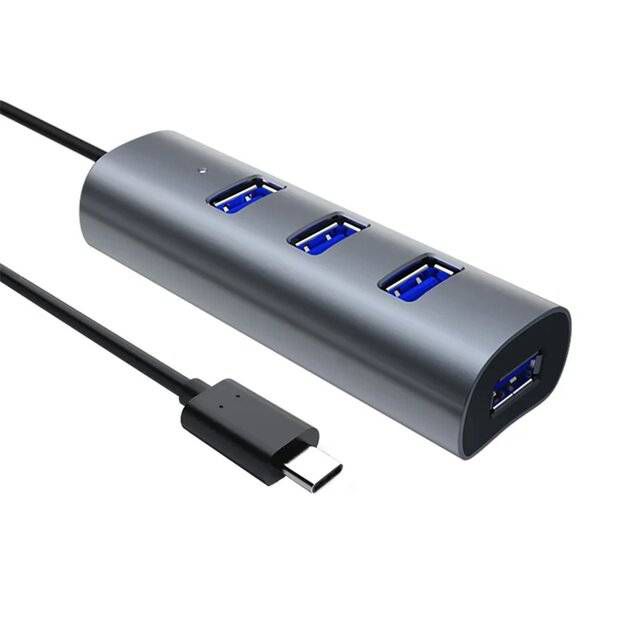 DM CHB010 Type-C to 4-Port USB 3.0 Hub - Byte Store