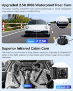 AZDOME M550 Max 4K 3 Channel Dash Cam + Free 64GB MicroSD Card