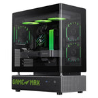 GameMax N90 Dual-Chamber 6-Fan PC Case (Black) - Byte Store