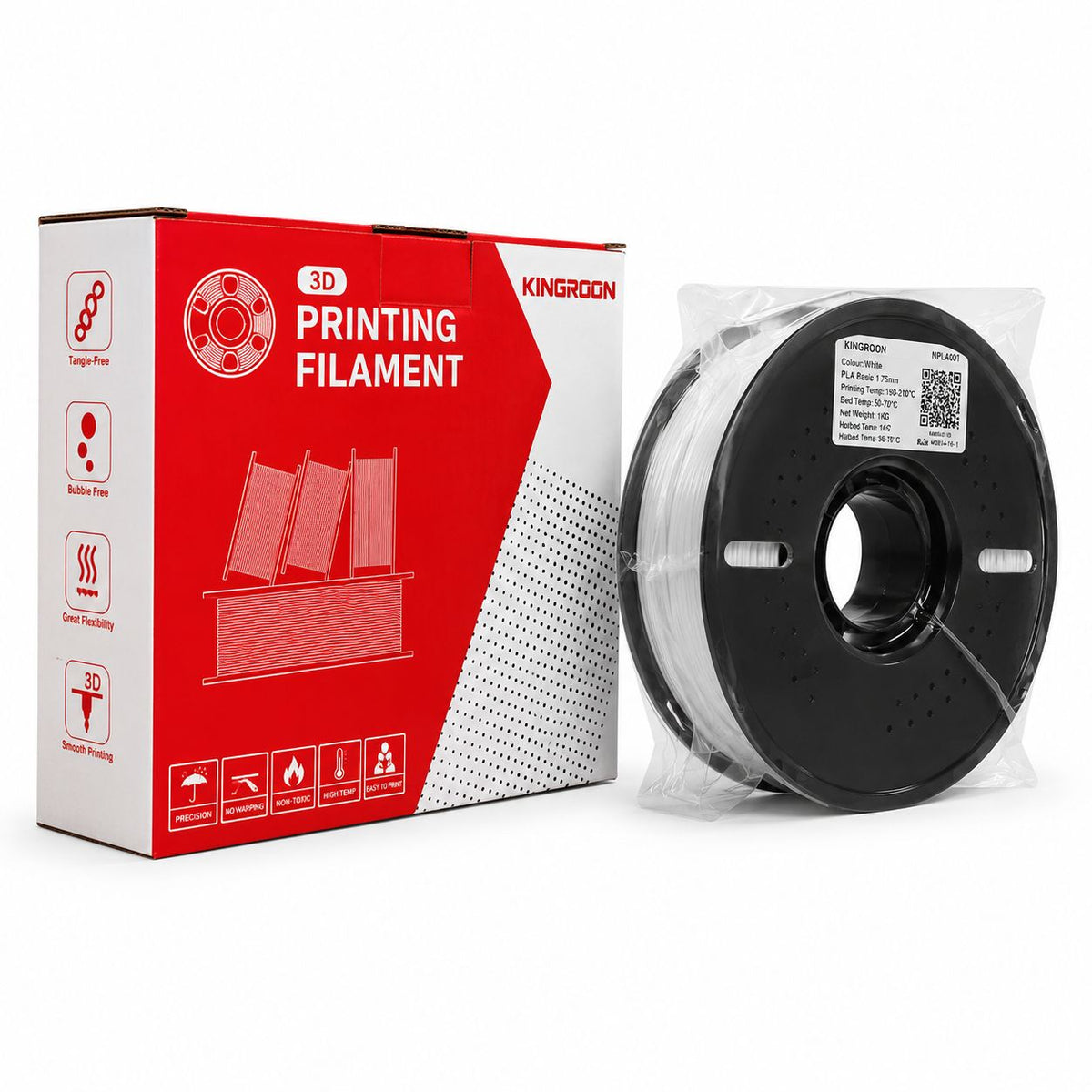 KINGROON PETG Basic 1.75mm 1kg 3D Printer Filament - Byte Store