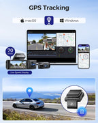 AZDOME M550 Max 4K 3 Channel Dash Cam + Free 64GB MicroSD Card